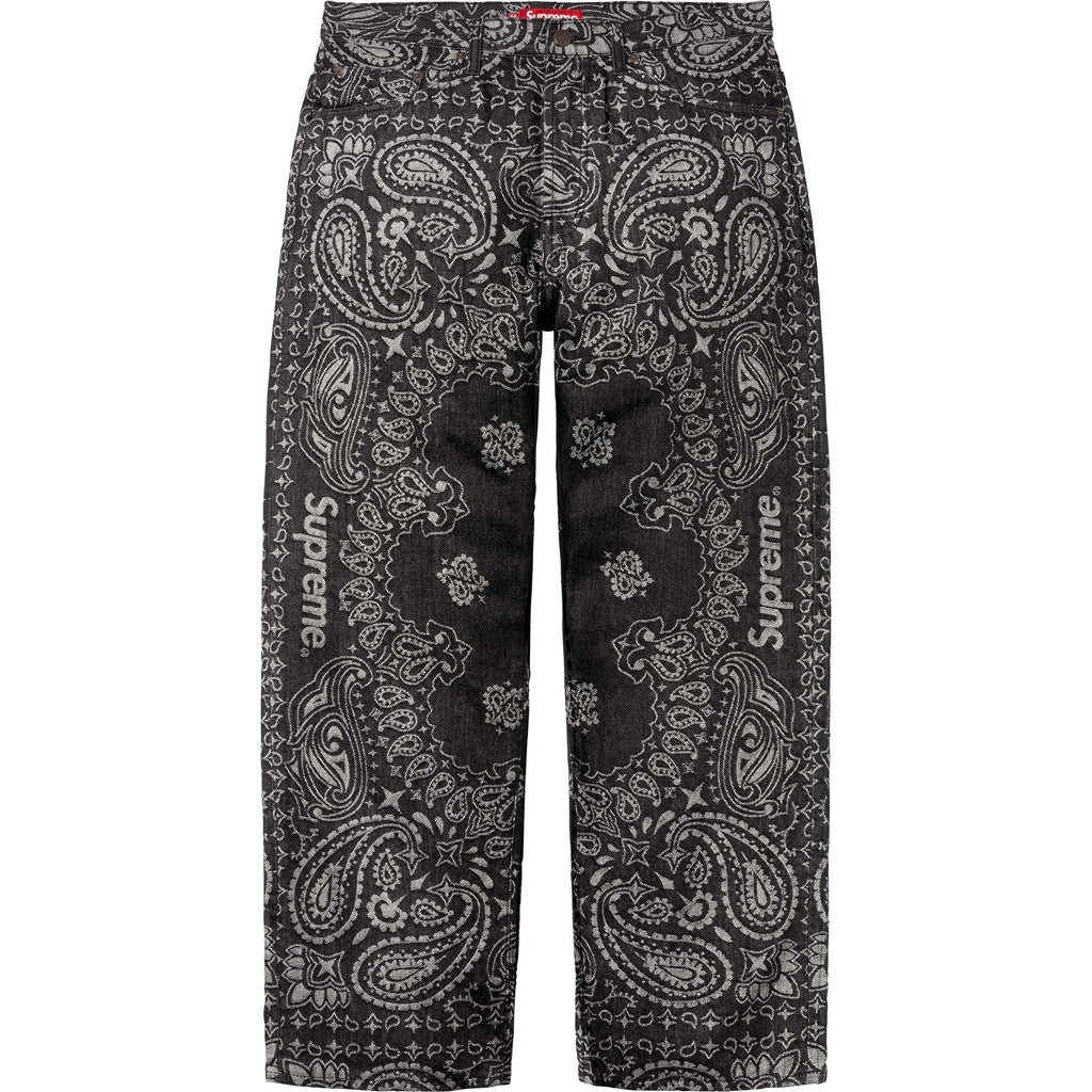 SUPREME BANDANA JACQUARD BAGGY JEAN