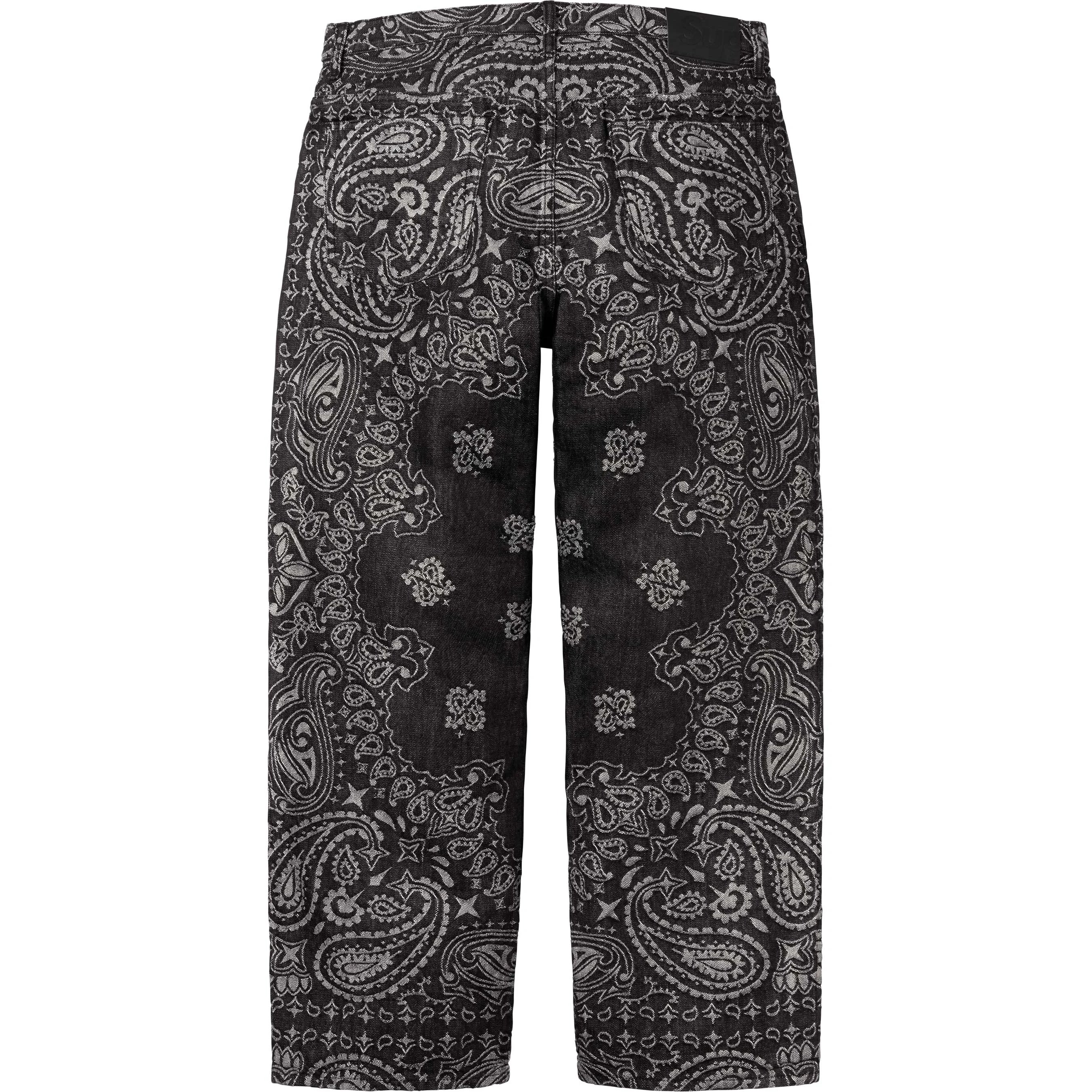 SUPREME BANDANA JACQUARD BAGGY JEAN