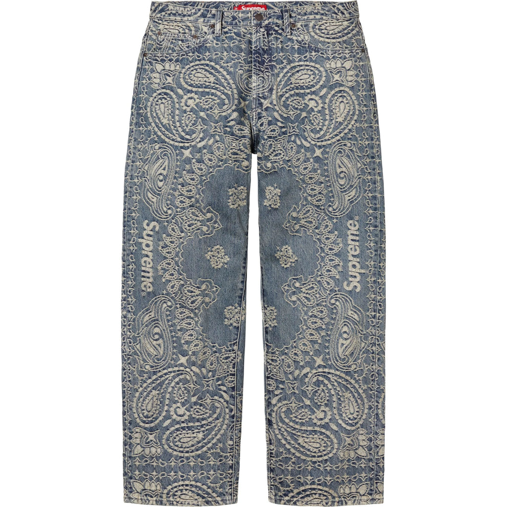 SUPREME BANDANA JACQUARD BAGGY JEAN