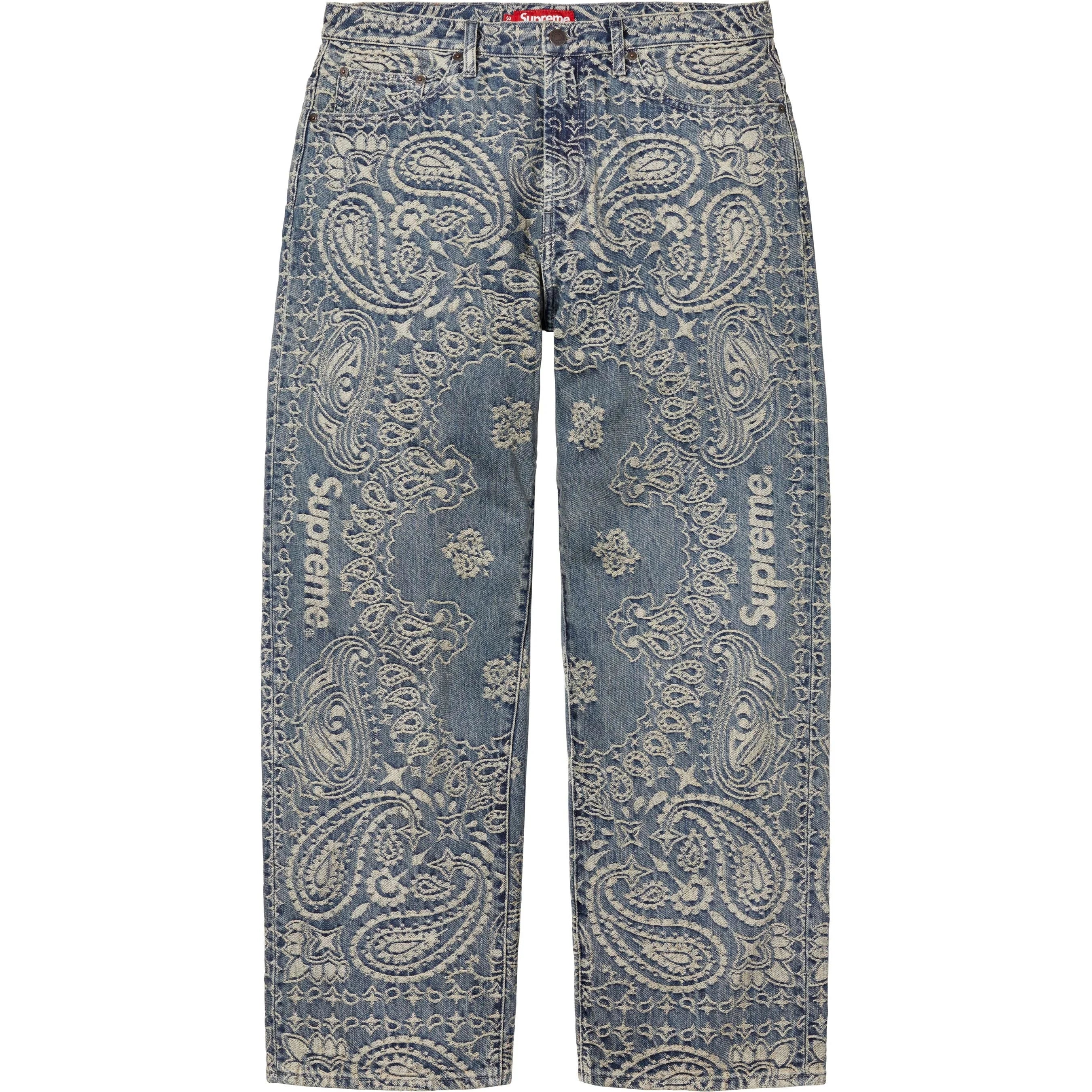 SUPREME BANDANA JACQUARD BAGGY JEAN