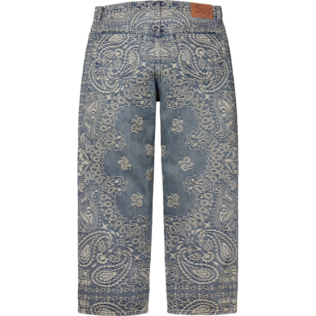 SUPREME BANDANA JACQUARD BAGGY JEAN