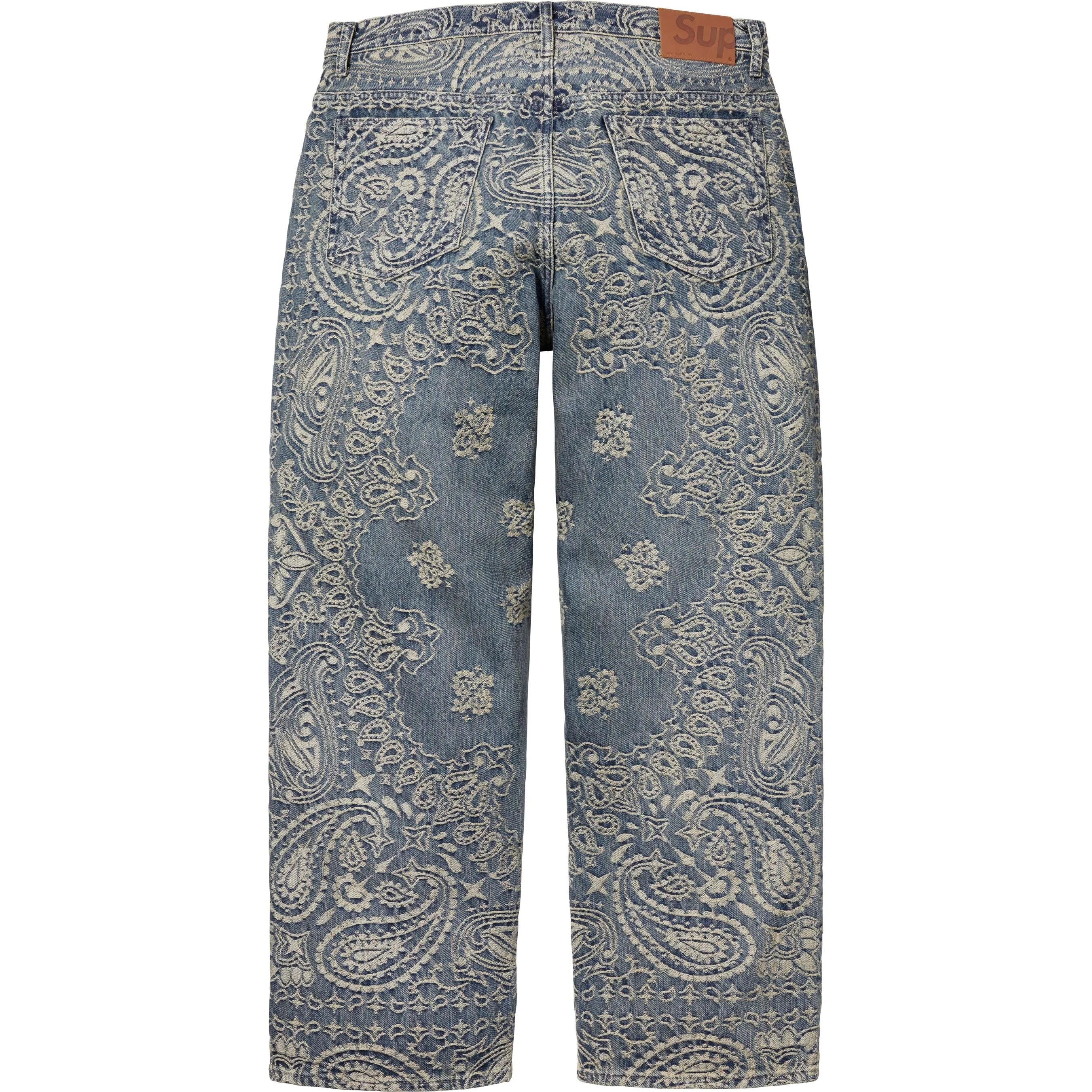 SUPREME BANDANA JACQUARD BAGGY JEAN