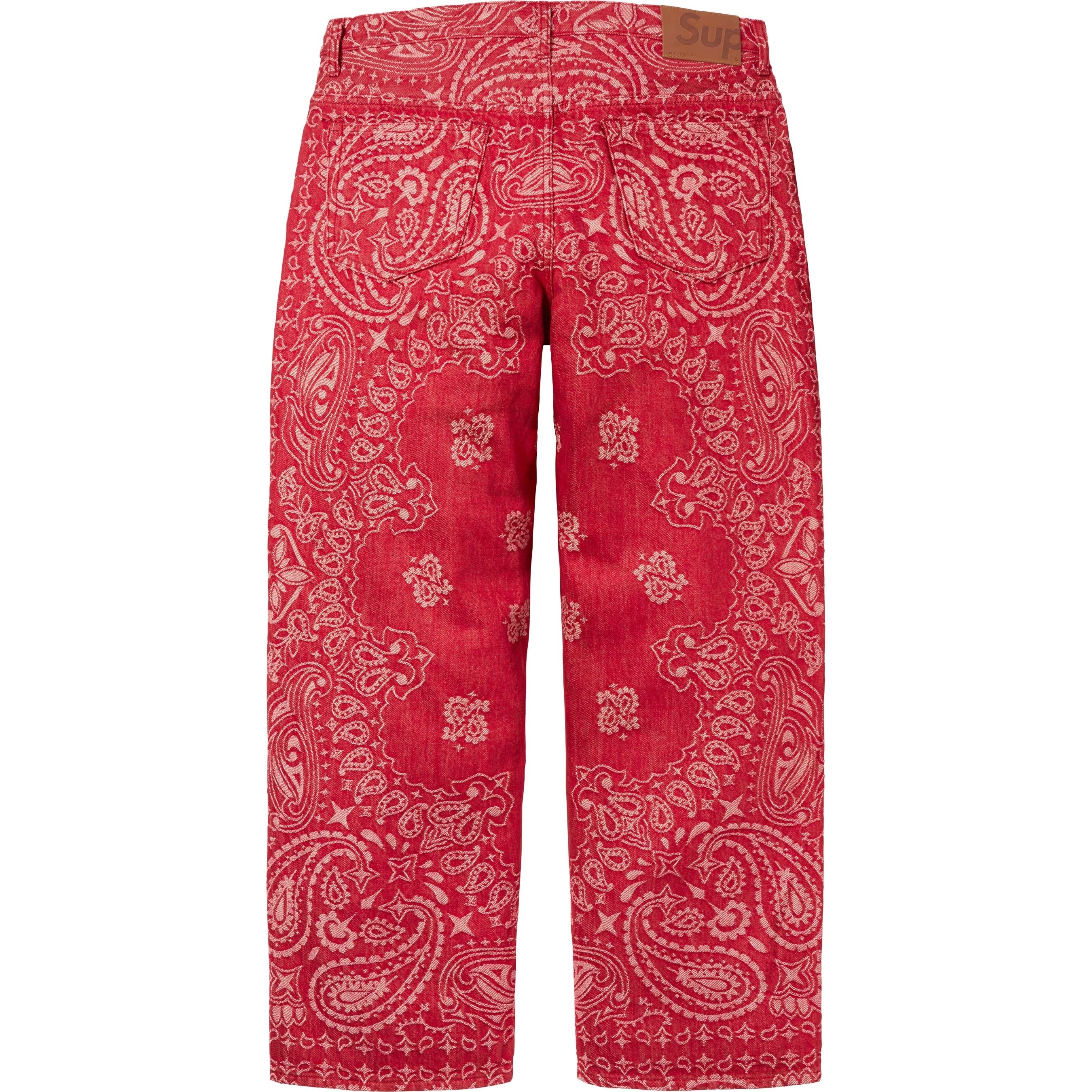 SUPREME BANDANA JACQUARD BAGGY JEAN