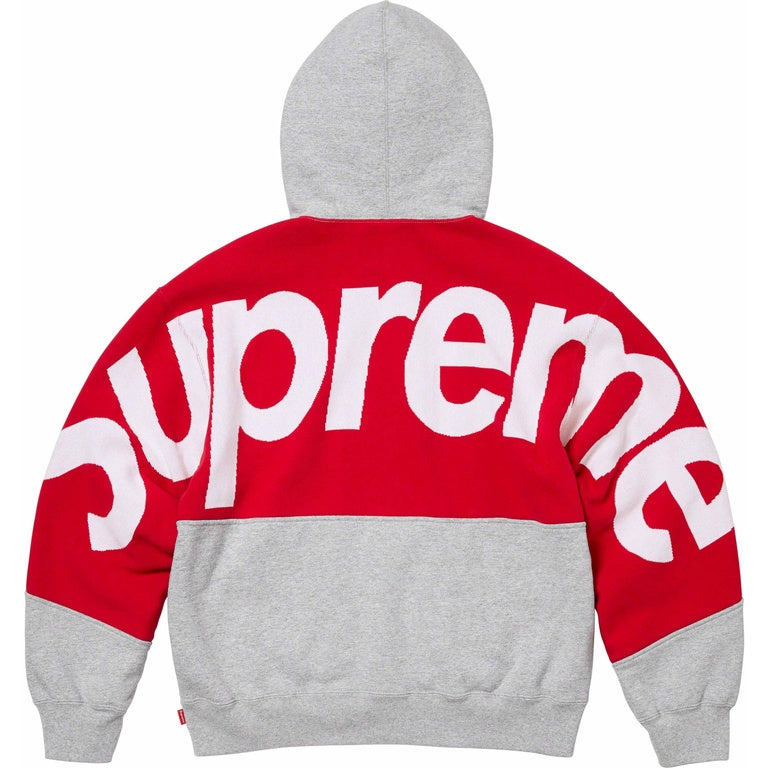 SUPREME BIG LOGO JACQUARD HOODED SWEATSHIRT