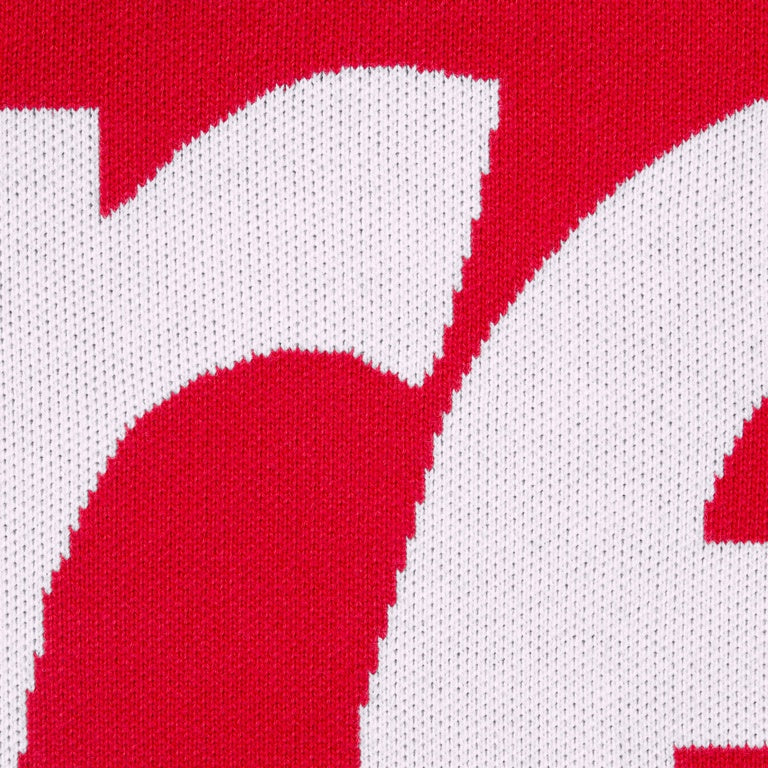 SUPREME BIG LOGO JACQUARD HOODED SWEATSHIRT
