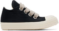 RICK OWENS DRKSHDW JUMBO LACE PUFFER LOW SNEAKER IN BLACK