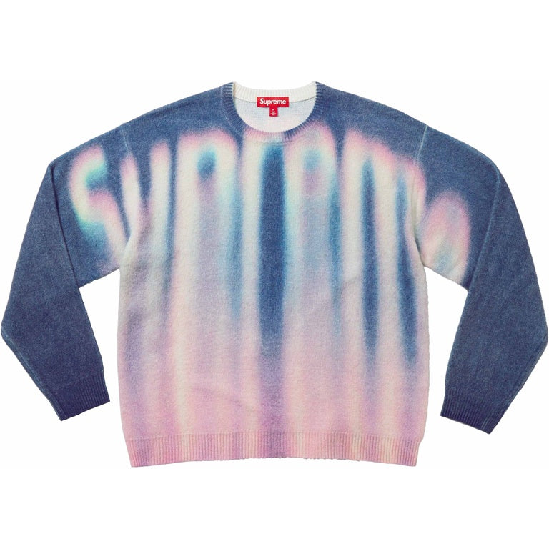 SUPREME BLURRED LOGO SWEATER