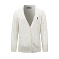 PRADA CABLE-KNIT COTTON CARDIGAN