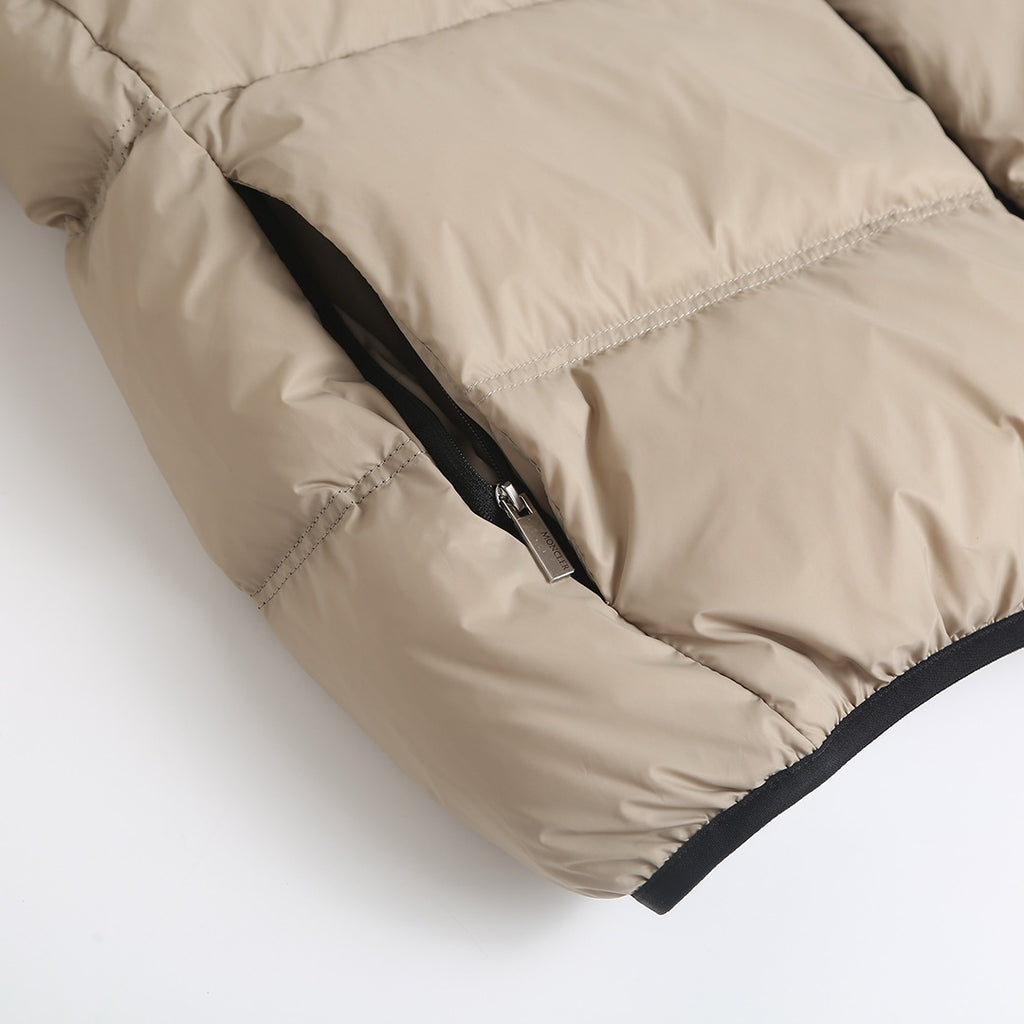 MONCLER POITEVIN HOODED SHORT DOWN JACKET