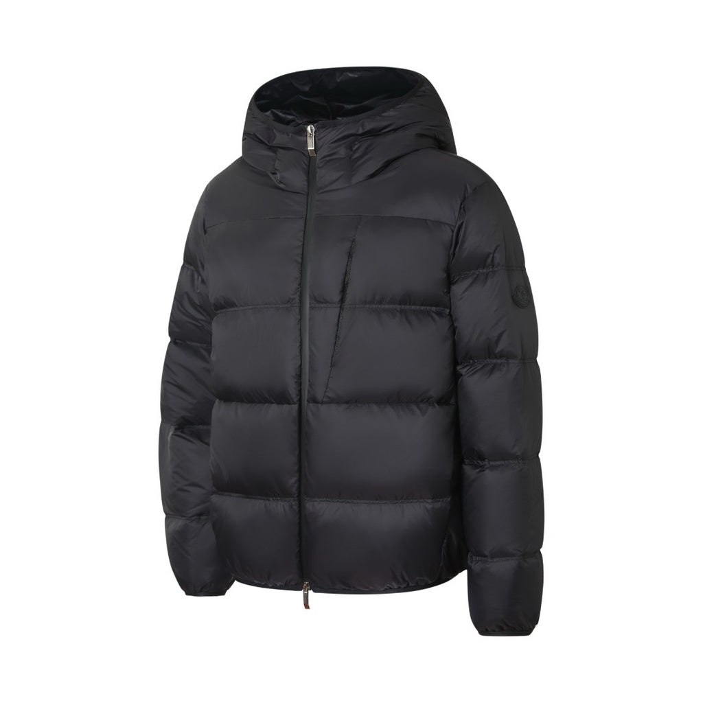 MONCLER POITEVIN HOODED SHORT DOWN JACKET