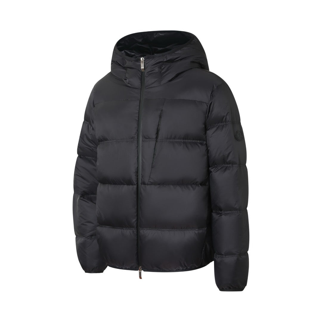 MONCLER POITEVIN HOODED SHORT DOWN JACKET