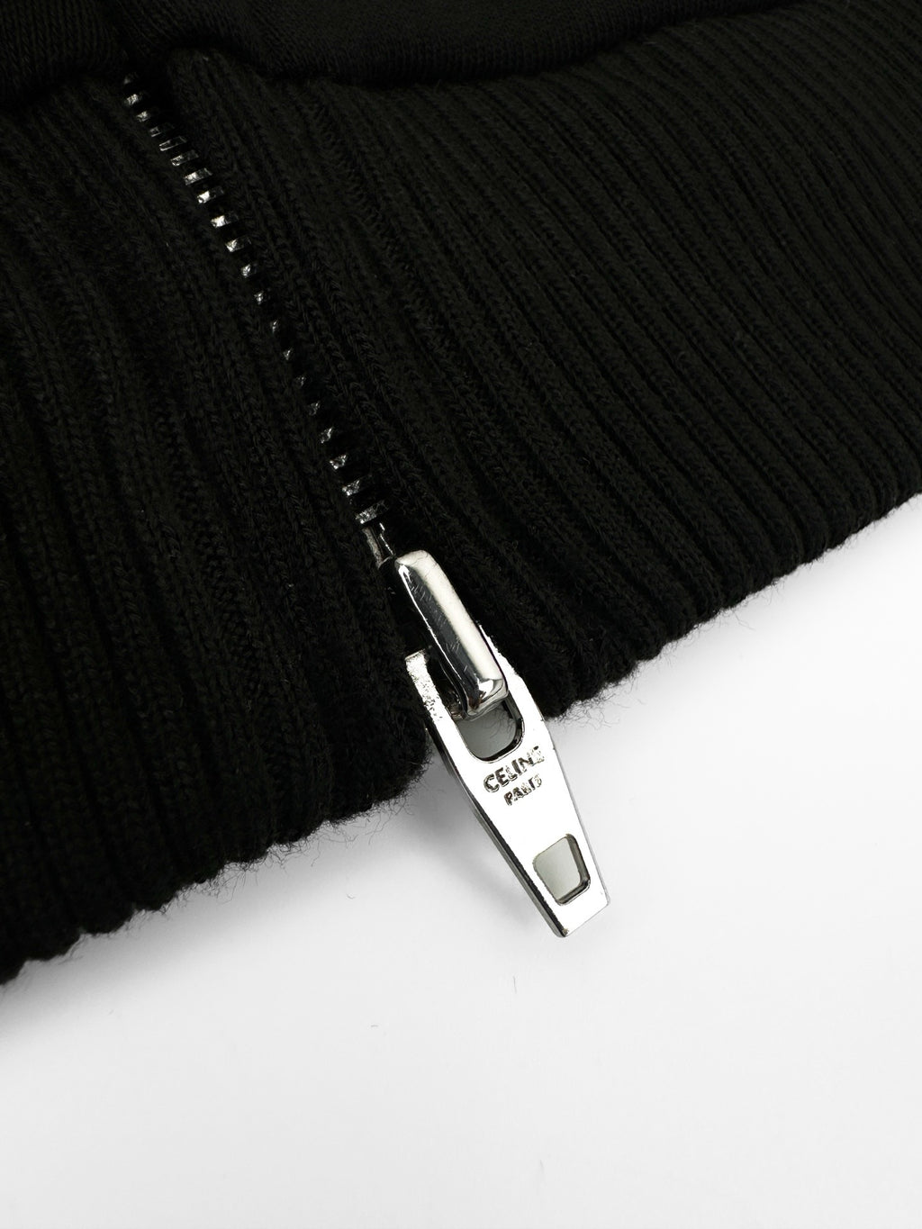 CELINE ZIPPED HOODIE IN COTTON FLEECE