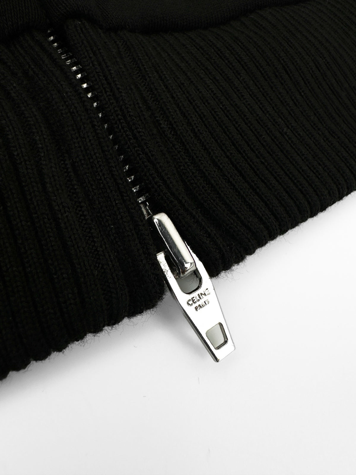 CELINE ZIPPED HOODIE IN COTTON FLEECE