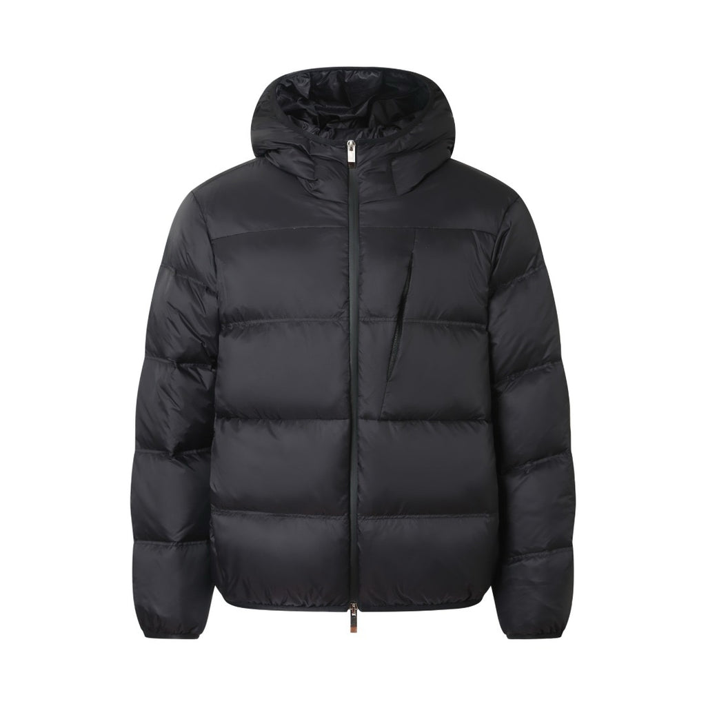 MONCLER POITEVIN HOODED SHORT DOWN JACKET