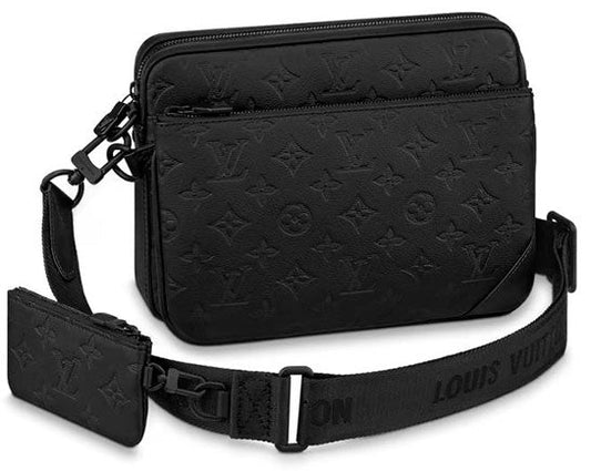 LOUIS VUITTON TRIO MESSENGER MONOGRAM SHADOW LEATHER BAG