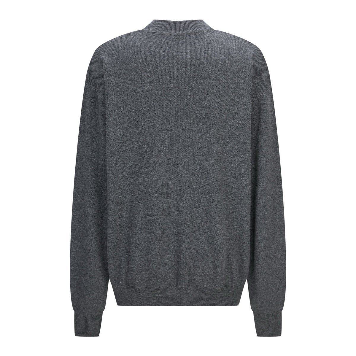 PRADA CASHMERE CREWNECK SWEATER WITH GRAPHIC PRINT
