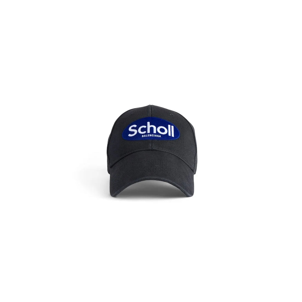 BALENCIAGA I SCHOLL CAP IN BLACK FADED