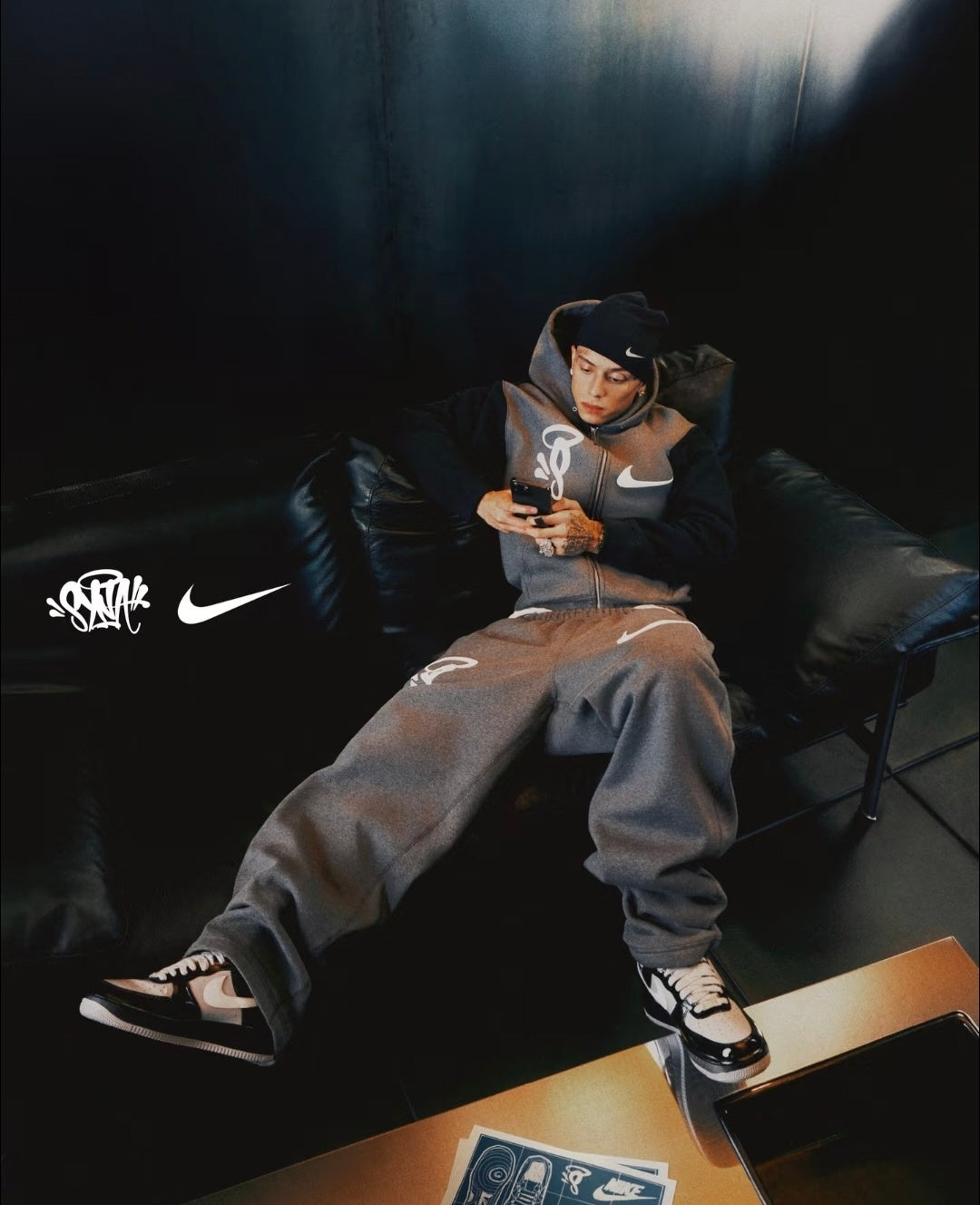 NIKE X SYNA WORLD SWOOSH ZIP UP HOODIE