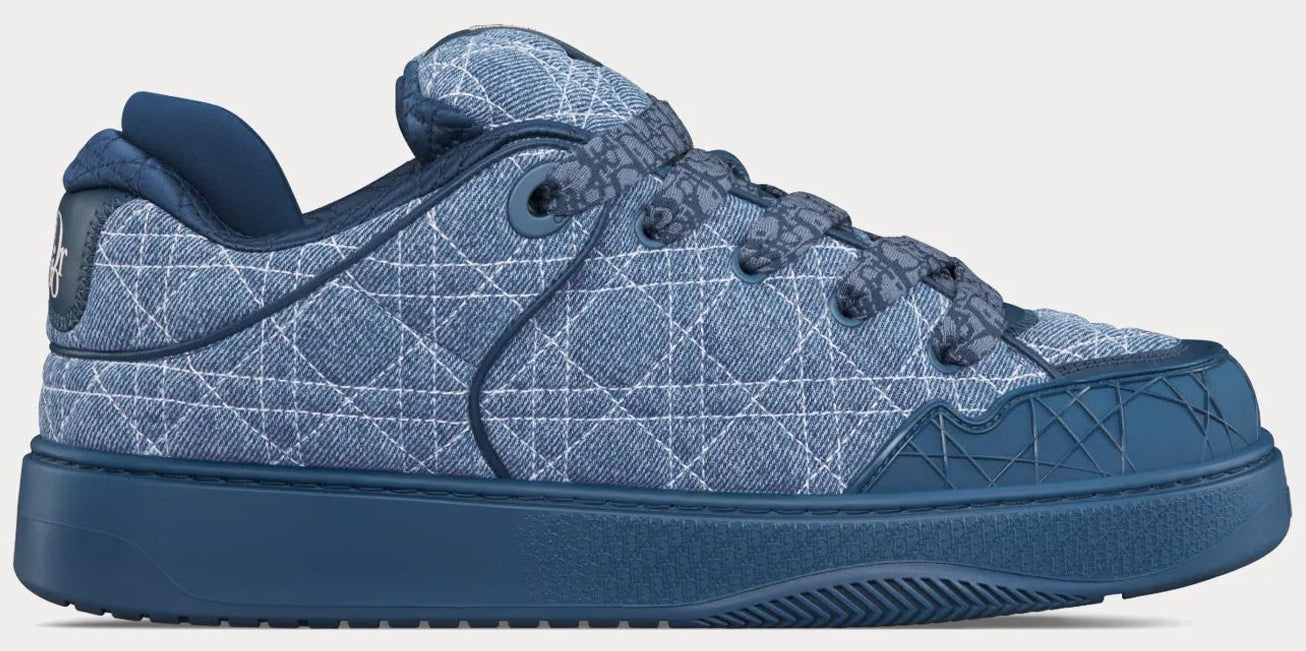 DIOR B9S SKATER SNEAKER IN DENIM BLUE