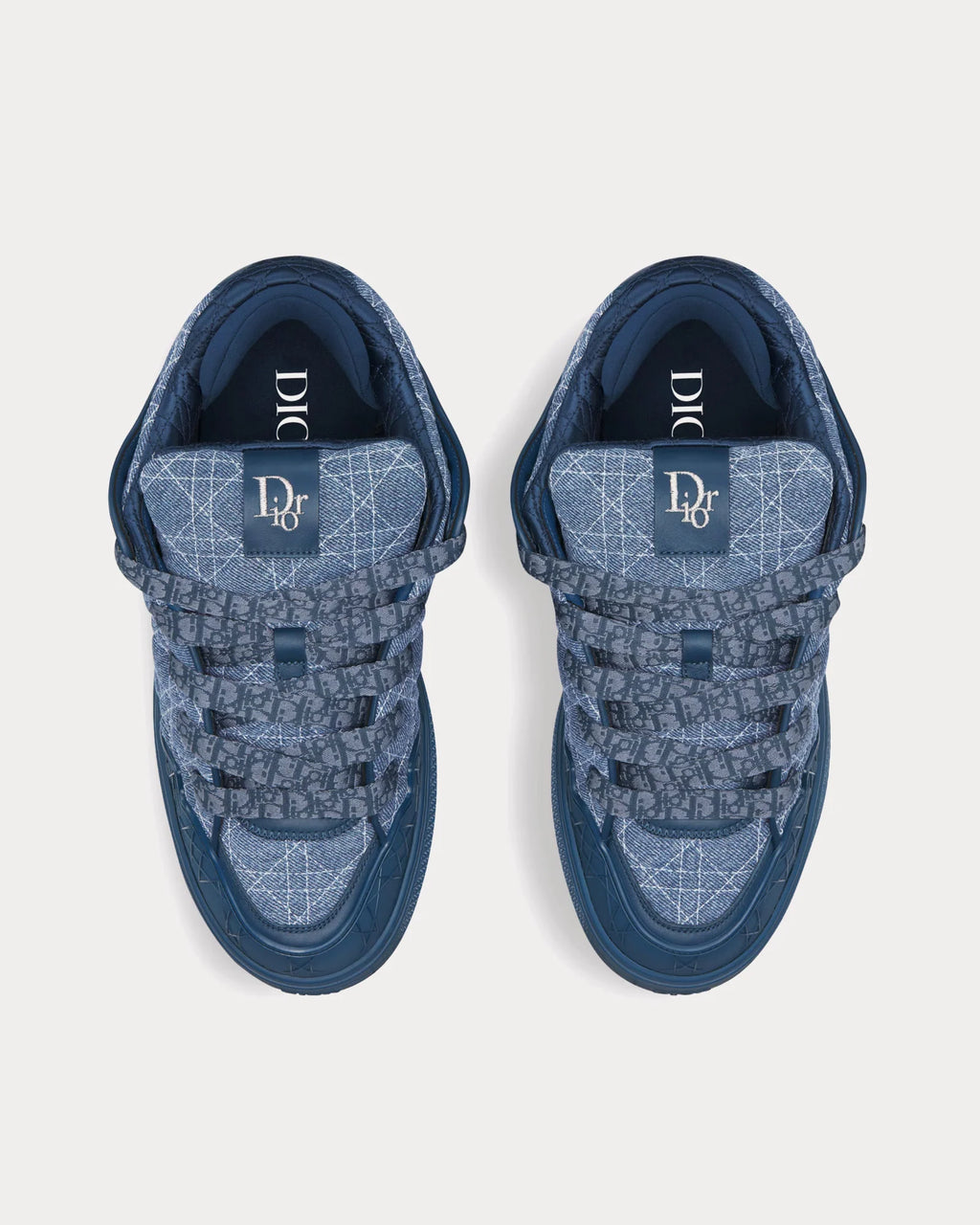 DIOR B9S SKATER SNEAKER IN DENIM BLUE