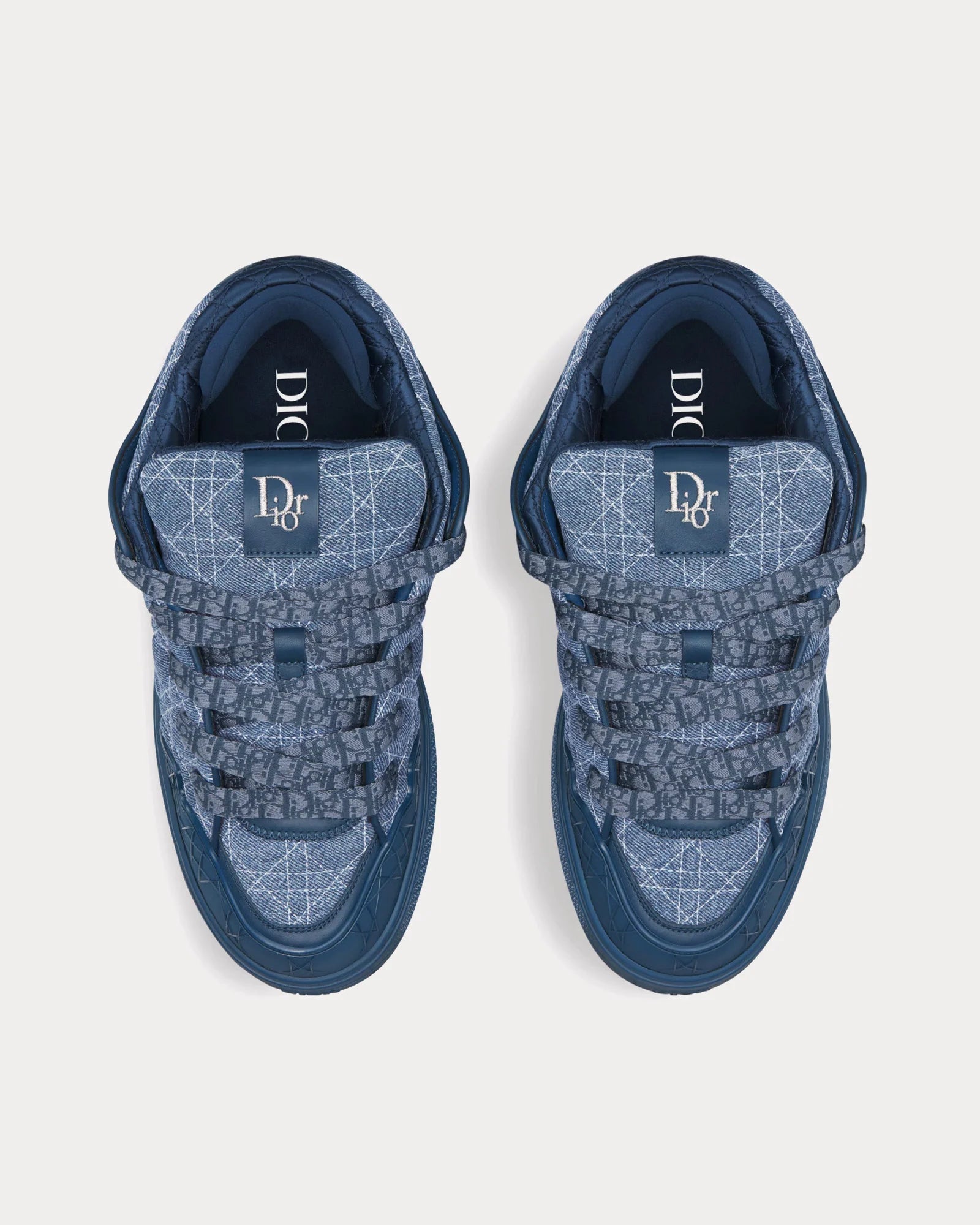 DIOR B9S SKATER SNEAKER IN DENIM BLUE