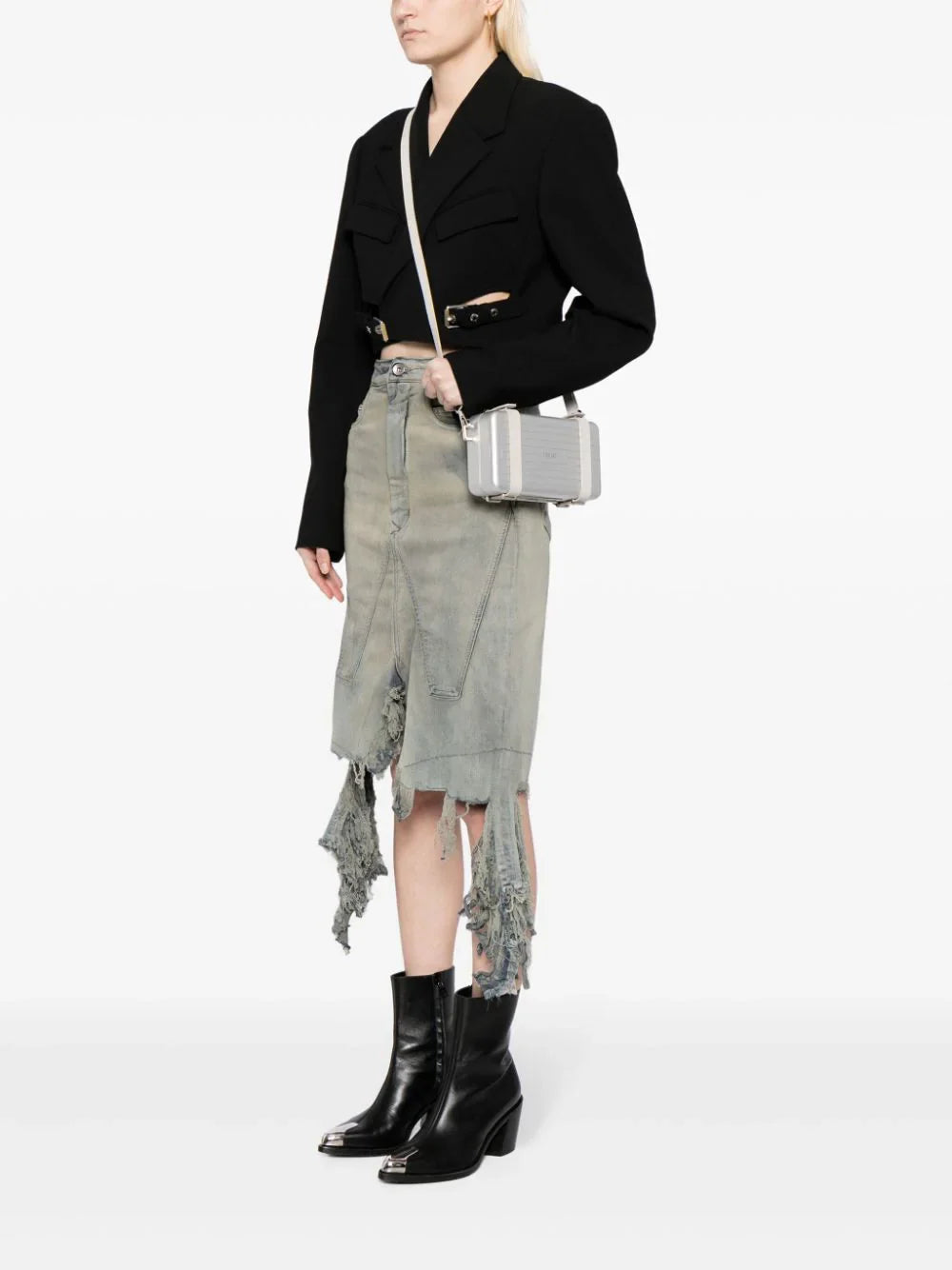 DIOR X RIMOWA PERSONAL CLUTCH ON STRAP IN WHITE