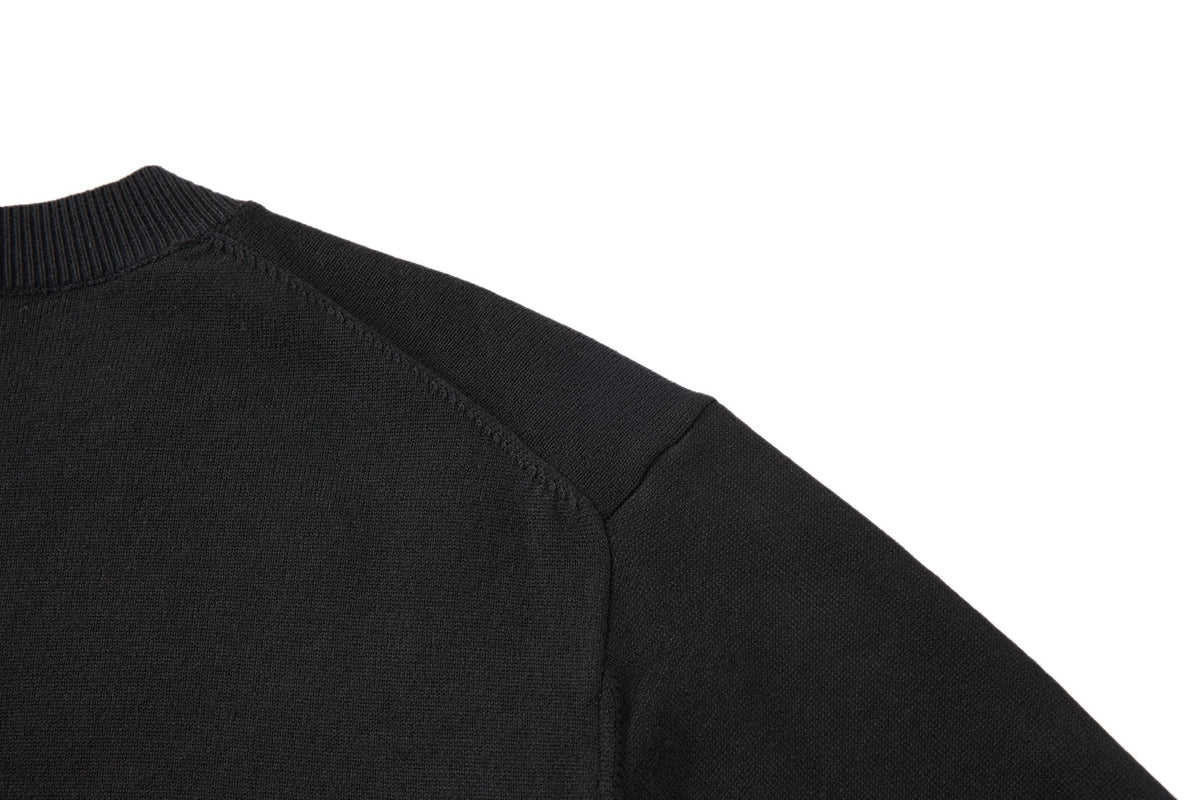 BURBERRY INTARSIA LOGO WOOL SWEATER