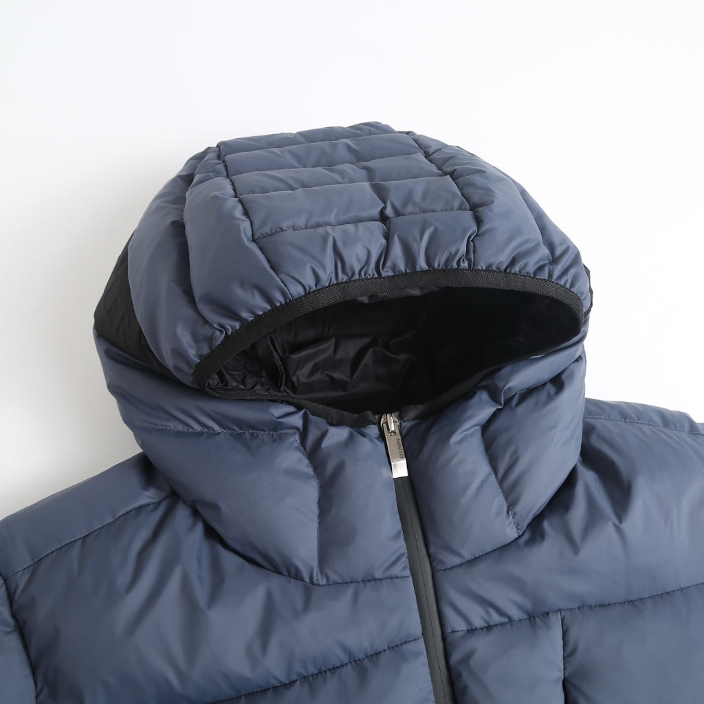 MONCLER POITEVIN HOODED SHORT DOWN JACKET