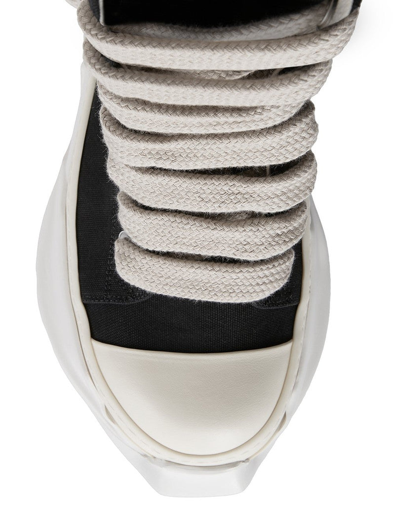 RICK OWENS DRKSHDW JUMBO LACE ABSTRACT HIGH 'BLACK MILK'