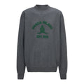 PRADA CASHMERE CREWNECK SWEATER WITH GRAPHIC PRINT