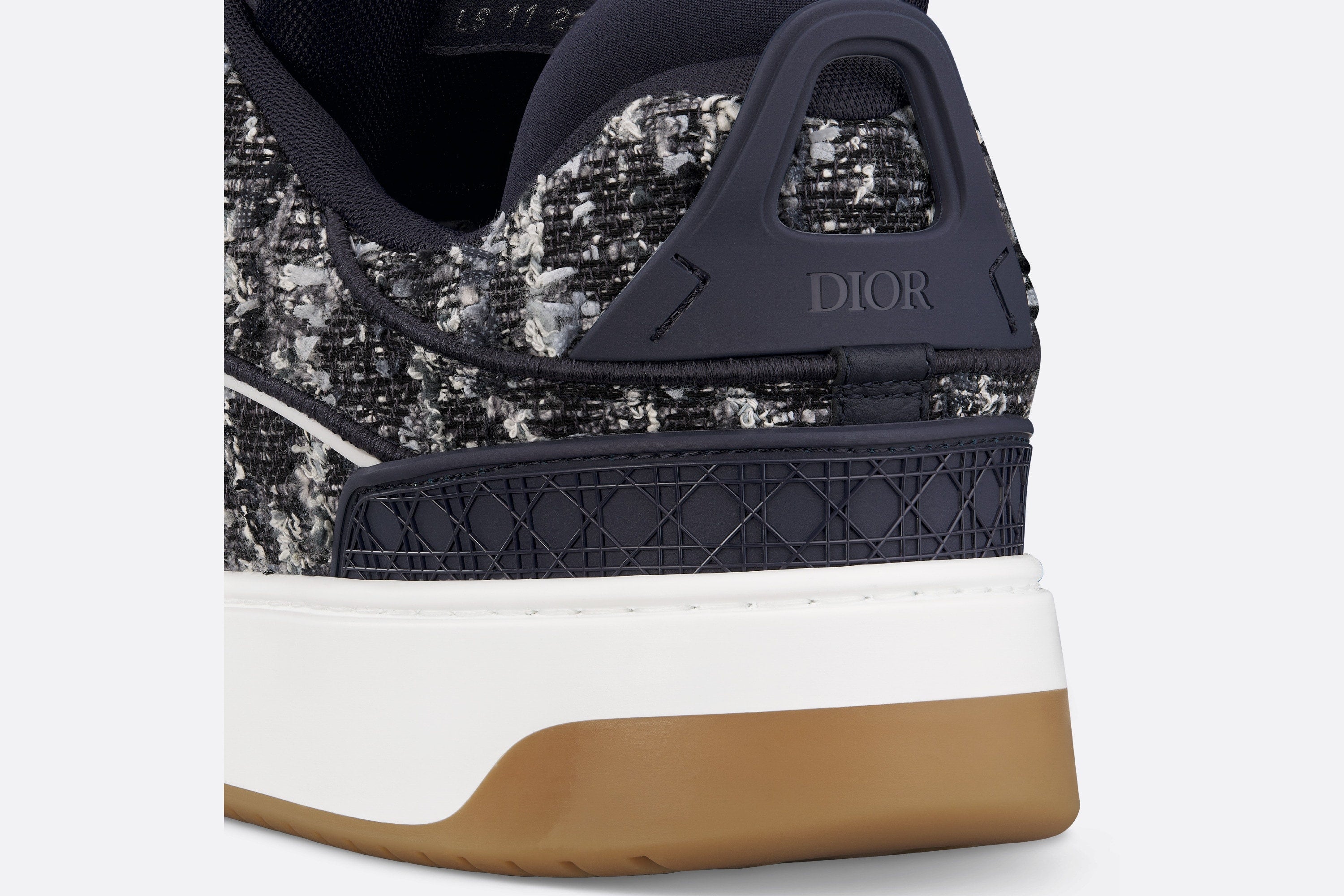 DIOR B9S SKATER SNEAKER IN DARK NAVY TWEED