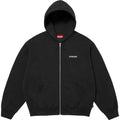 SUPREME IDGAF ZIP UP HOODED SWEATSHIRT IN BLACK