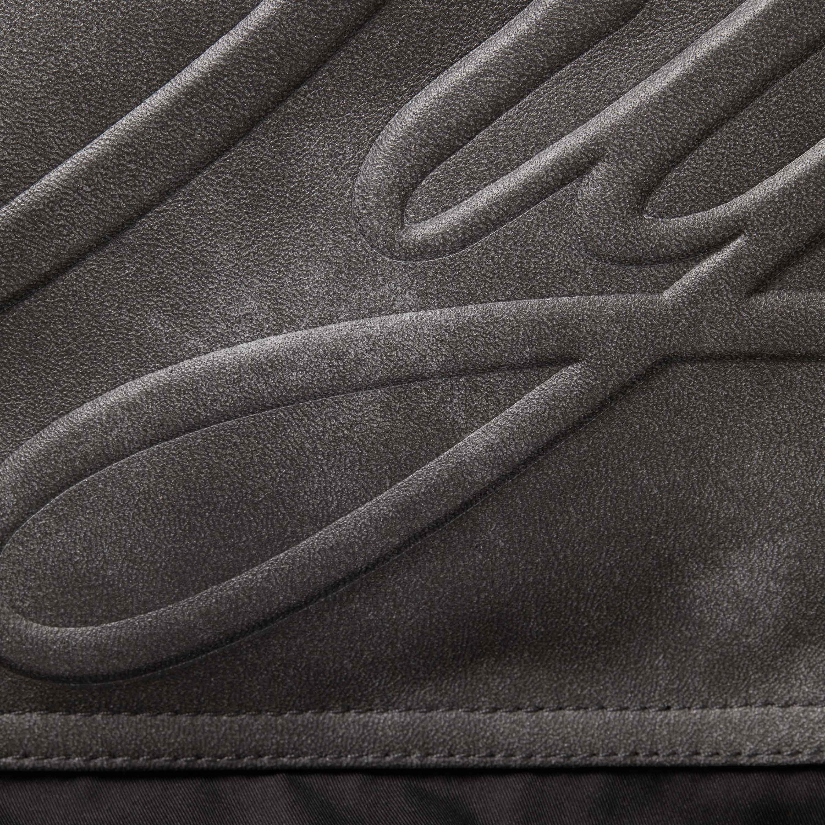 SUPREME LEATHER YOKE PUFFER JACKET