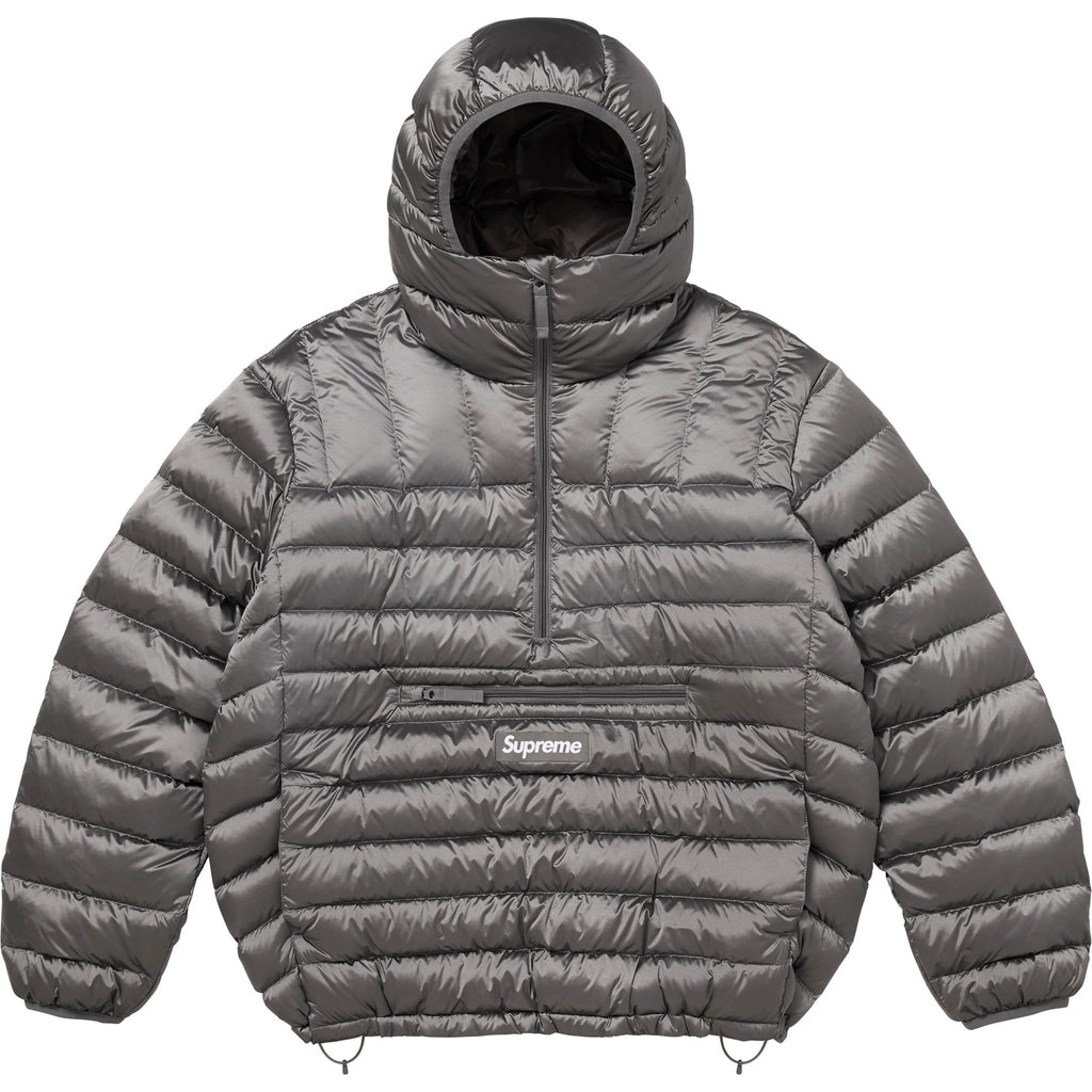 SUPREME MICRO DOWN HALF ZIP HOODED PULLOVER