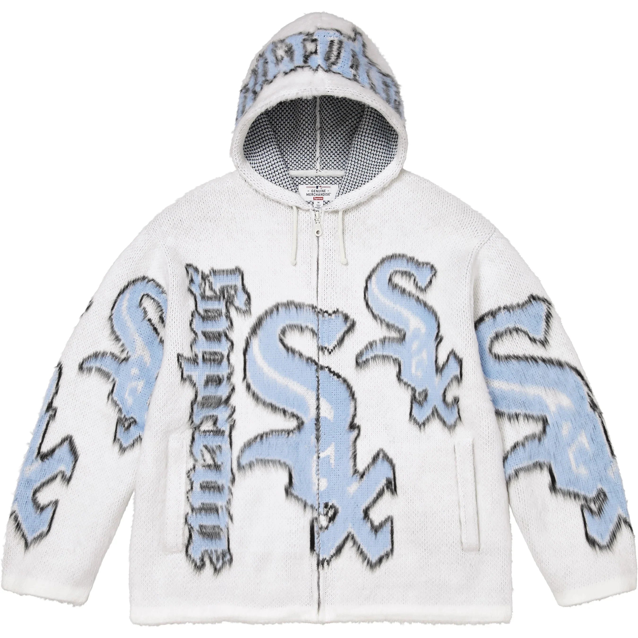 SUPREME®/CHICAGO WHITE SOX™ ZIP UP HOODED SWEATER