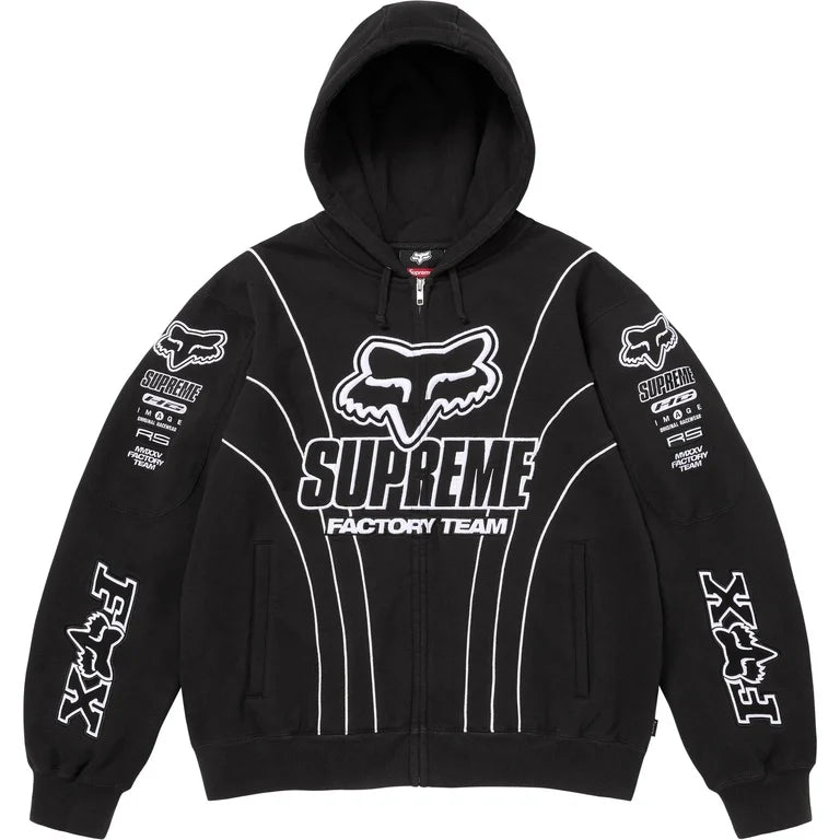 SUPREME®/FOX RACING® ZIP UP HOODED SWEATSHIRT