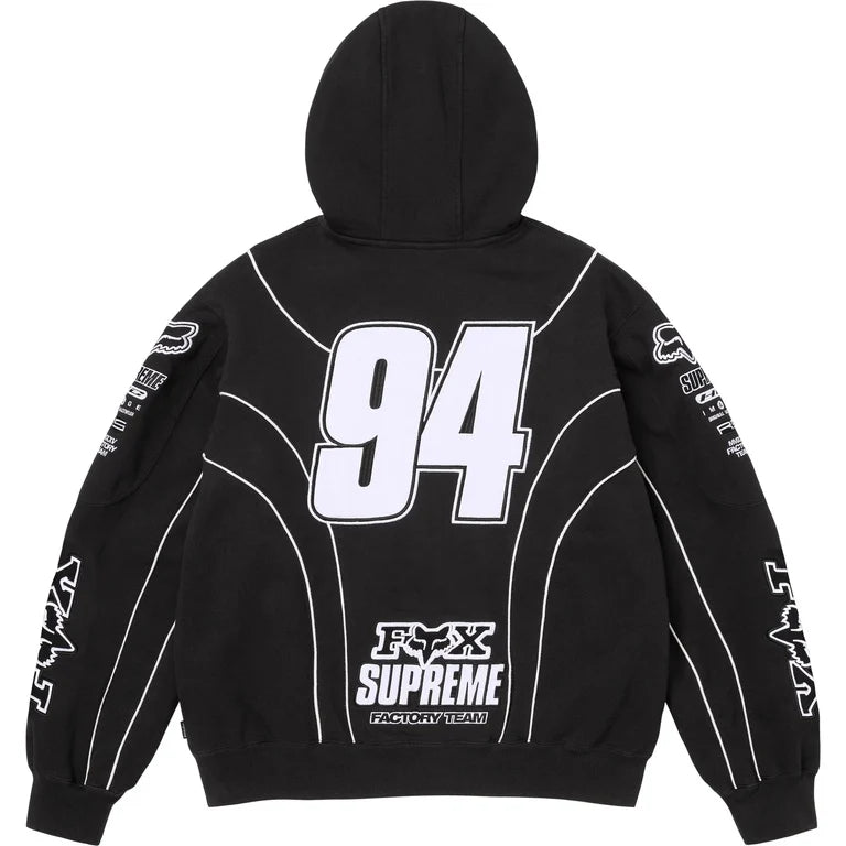 SUPREME®/FOX RACING® ZIP UP HOODED SWEATSHIRT