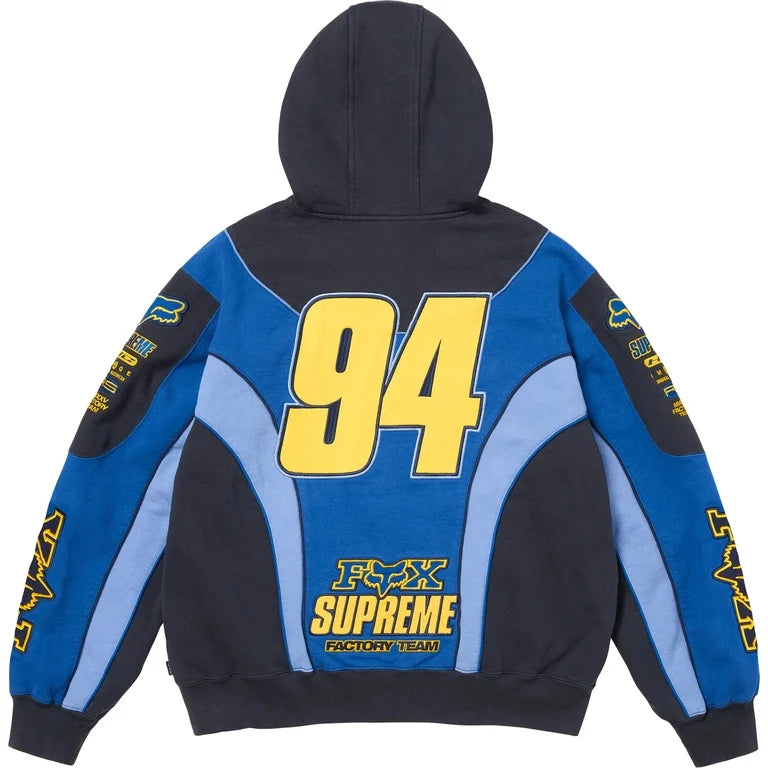 SUPREME®/FOX RACING® ZIP UP HOODED SWEATSHIRT