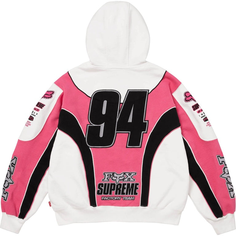 SUPREME®/FOX RACING® ZIP UP HOODED SWEATSHIRT