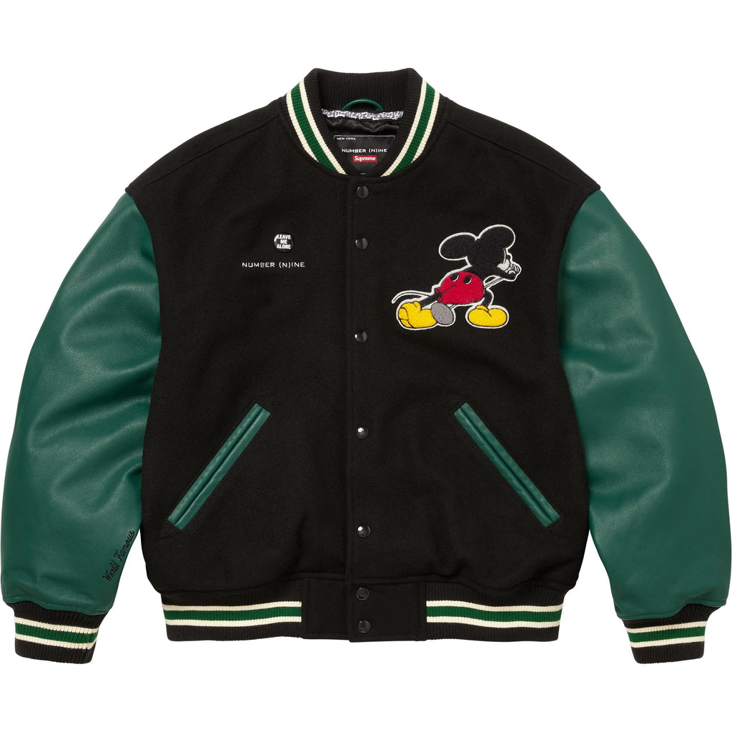 SUPREME®/NUMBER (N)INE®/MICKEY MOUSE VARSITY JACKET