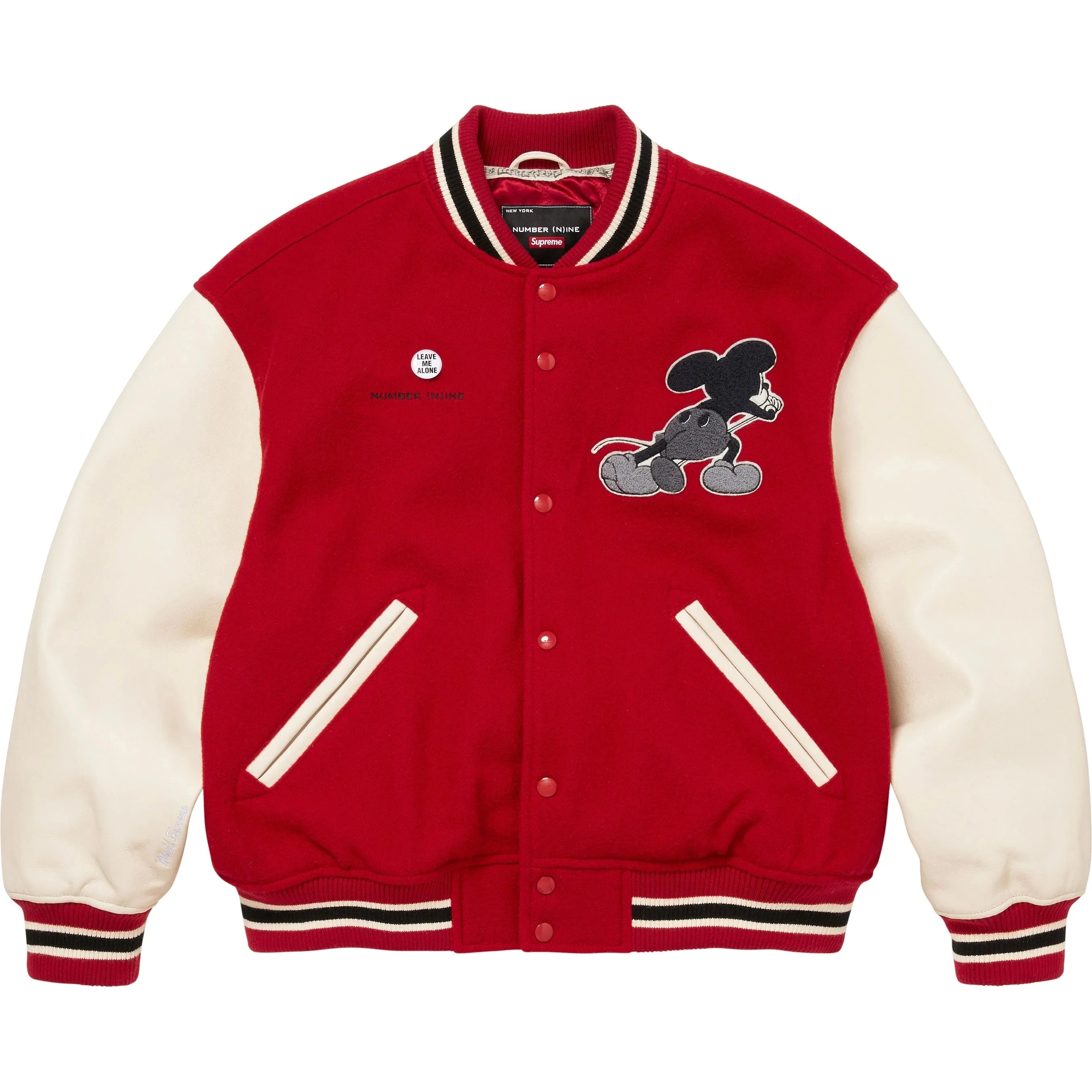 SUPREME®/NUMBER (N)INE®/MICKEY MOUSE VARSITY JACKET