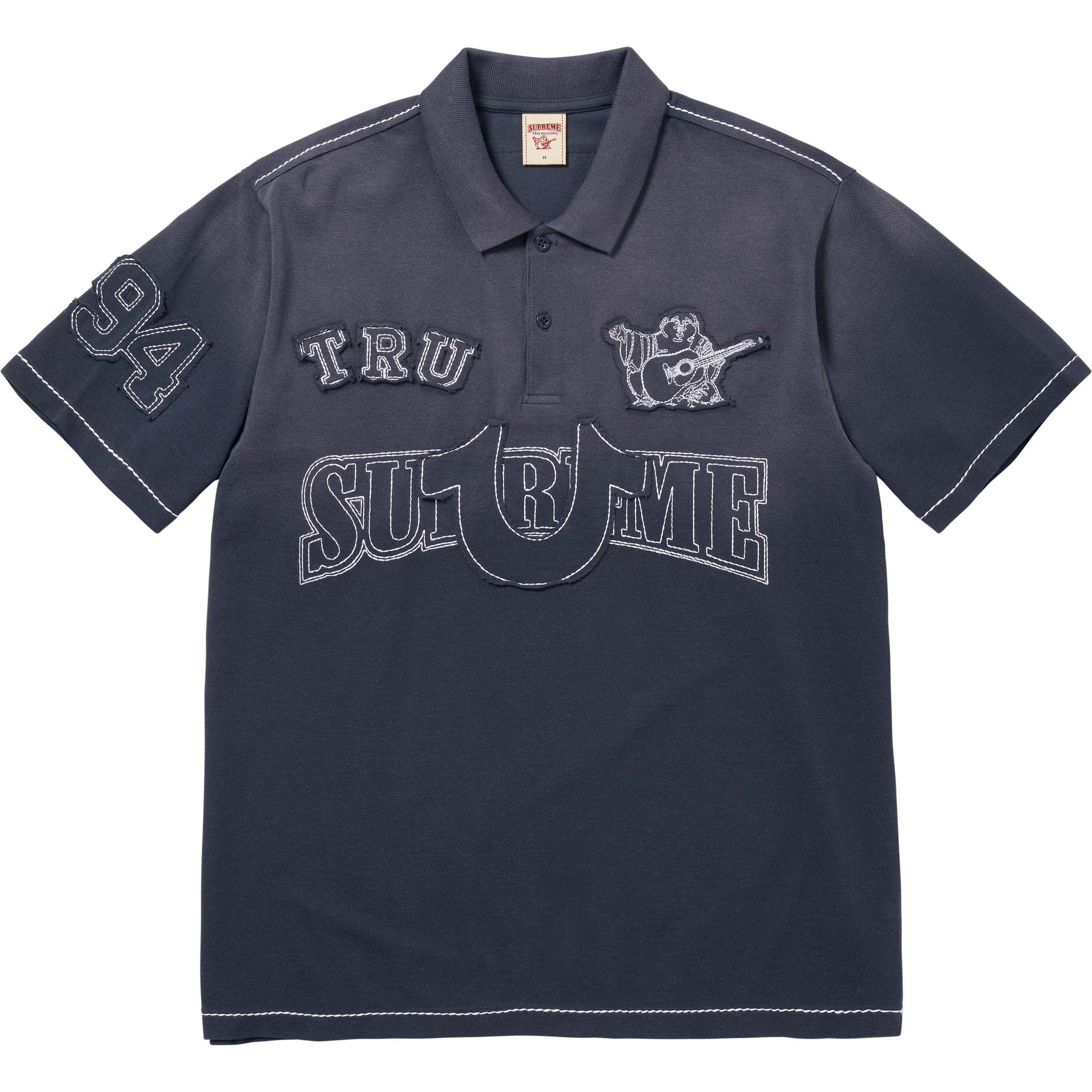 SUPREME X TRUE RELIGION APPLIQUÉ POLO