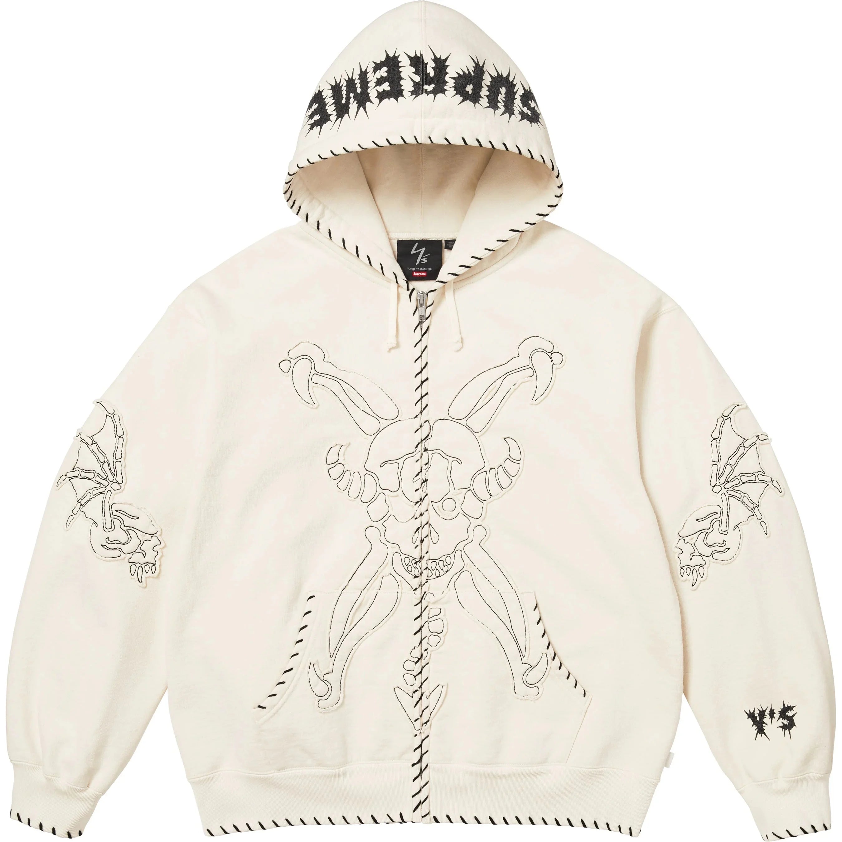 SUPREME/Y’S ZIP UP HOODED SWEATSHIRT