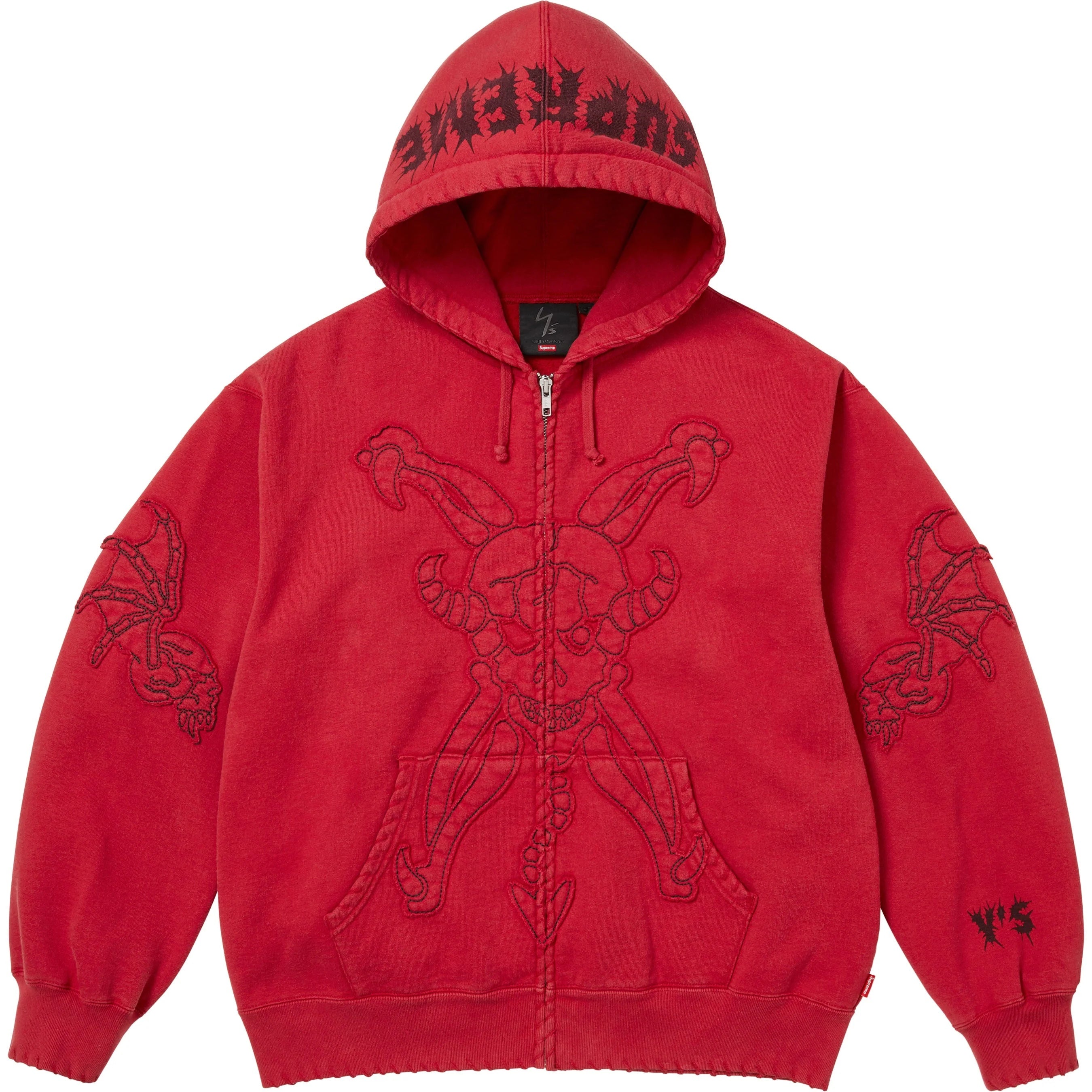 SUPREME/Y’S ZIP UP HOODED SWEATSHIRT