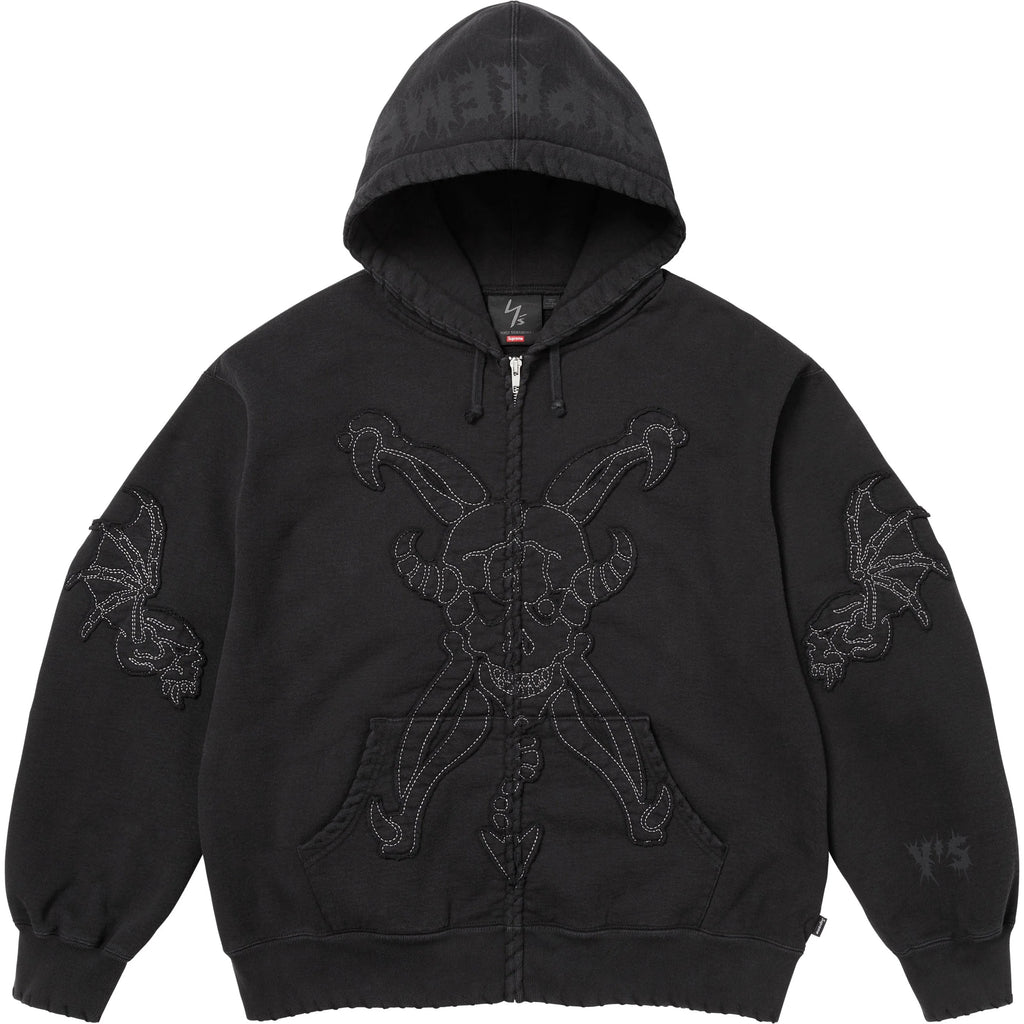 SUPREME/Y’S ZIP UP HOODED SWEATSHIRT