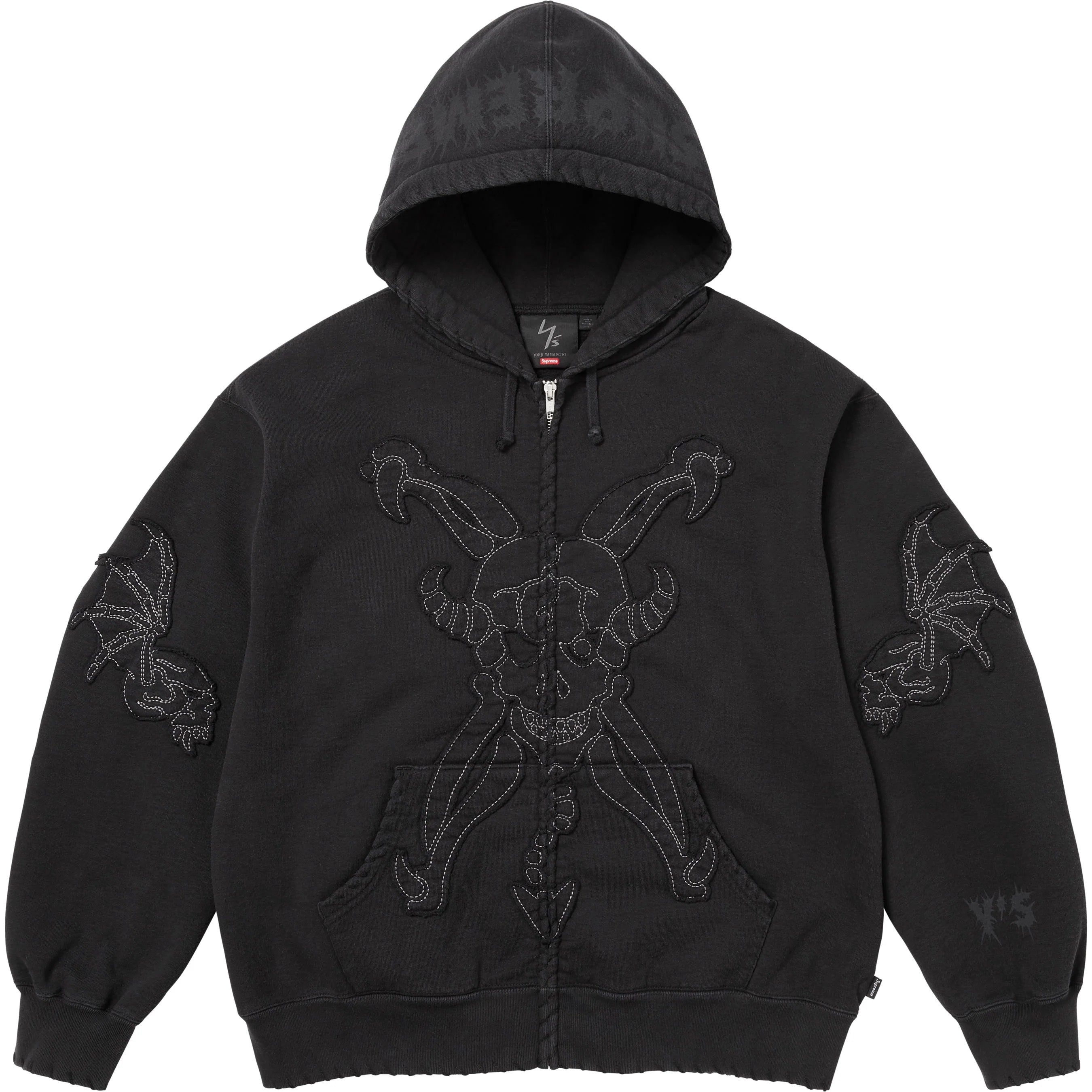 SUPREME/Y’S ZIP UP HOODED SWEATSHIRT