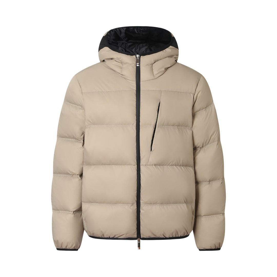 MONCLER POITEVIN HOODED SHORT DOWN JACKET