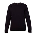 C.P. COMPANY GOGGLE-LOGO CREWNECK SWEATSHIRT IN BLACK