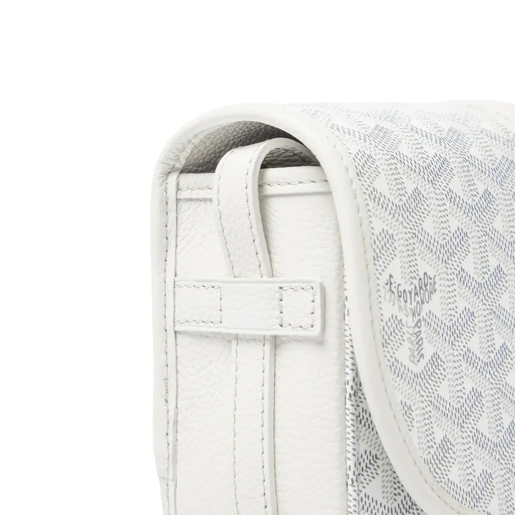 GOYARD BELVÉDÈRE PM CROSSBODY BAG IN WHITE