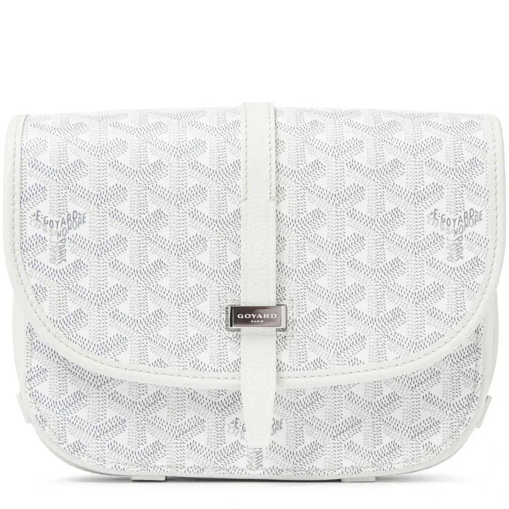 GOYARD BELVÉDÈRE PM CROSSBODY BAG IN WHITE